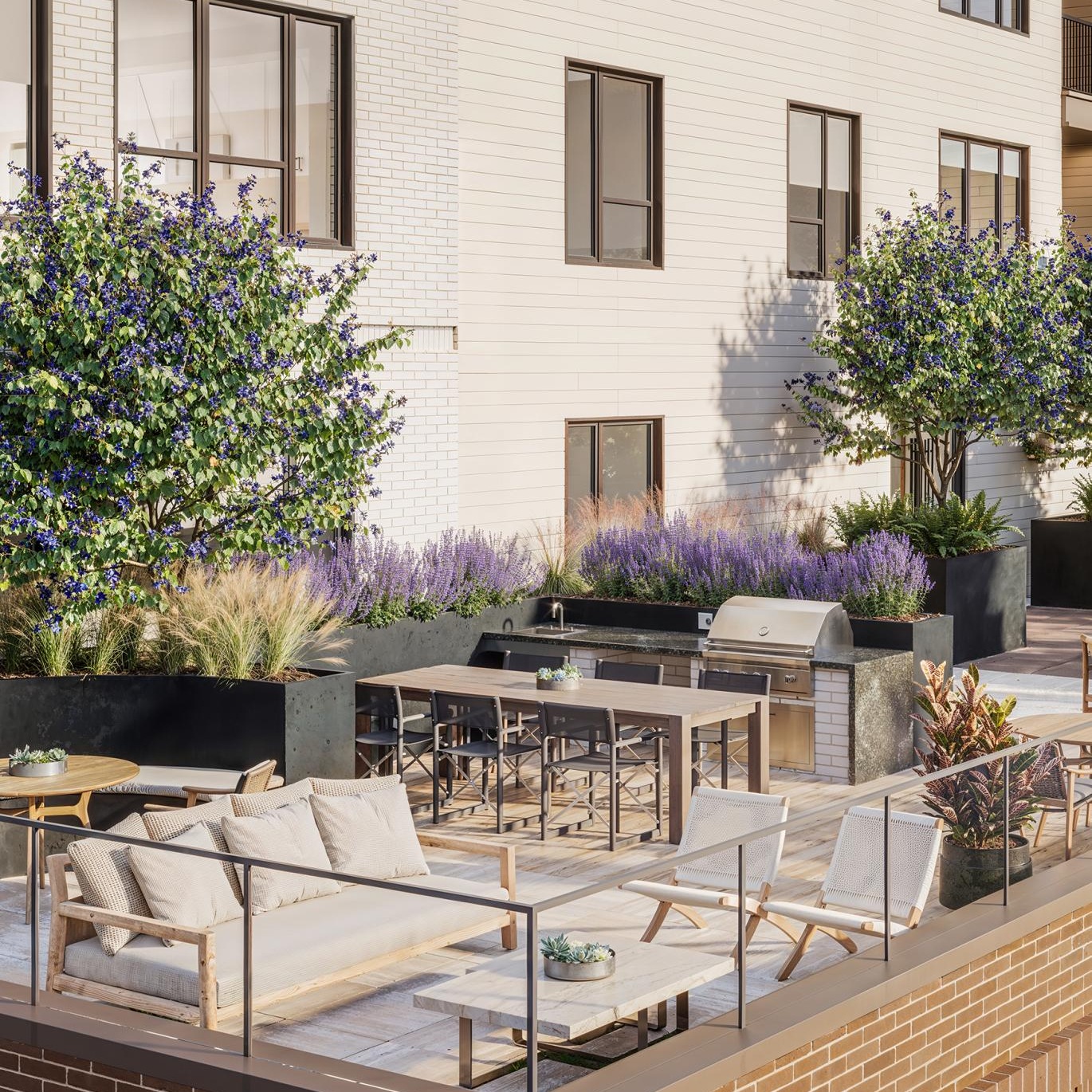 rooftop deck with outdoor amenities